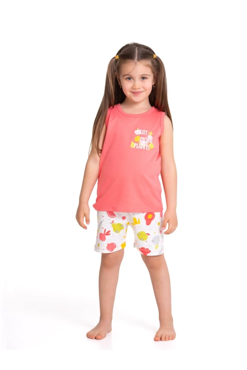 Meyve Sebze Baskılı Şortlu Pijama Takım 54333
