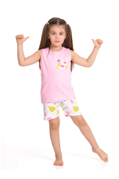 Meyve Sebze Baskılı Şortlu Pijama Takım 54333