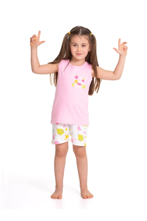 Meyve Sebze Baskılı Şortlu Pijama Takım 54333