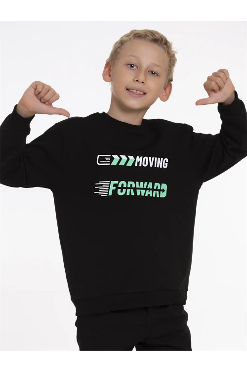 Moving Forward Baskılı Sweat 54451