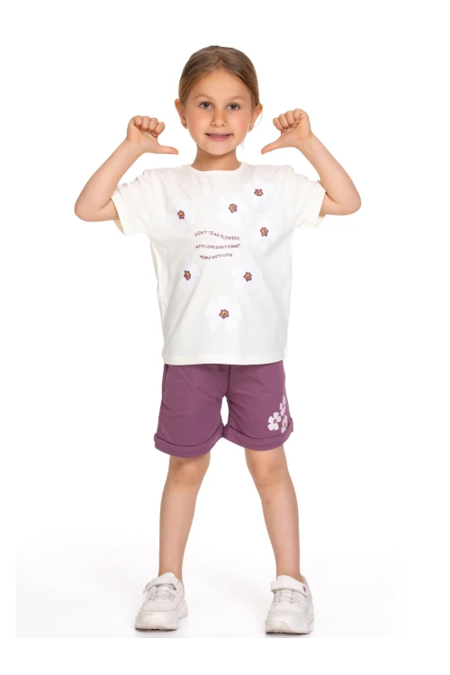 Papatya Baskılı Şortlu Takım 73205