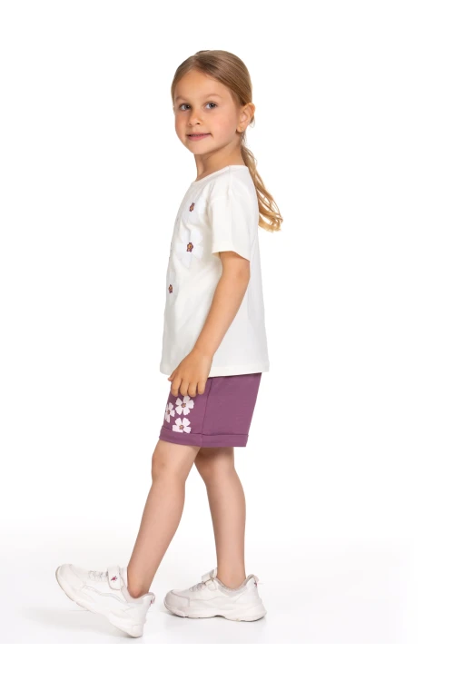 Papatya Baskılı Şortlu Takım 73205