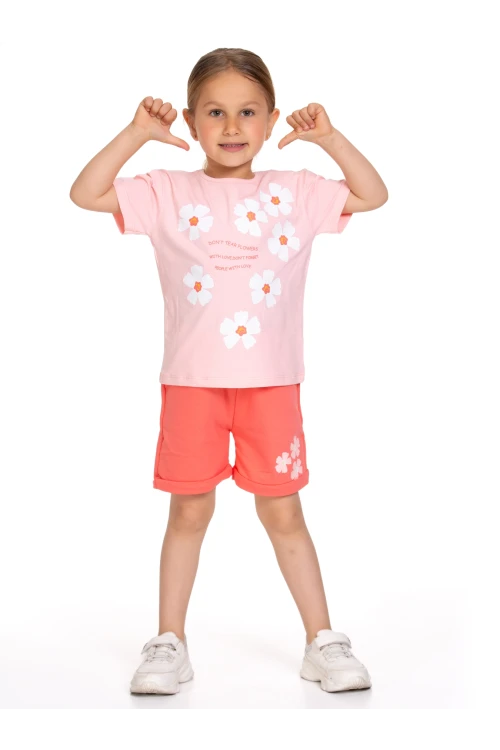 Papatya Baskılı Şortlu Takım 73205