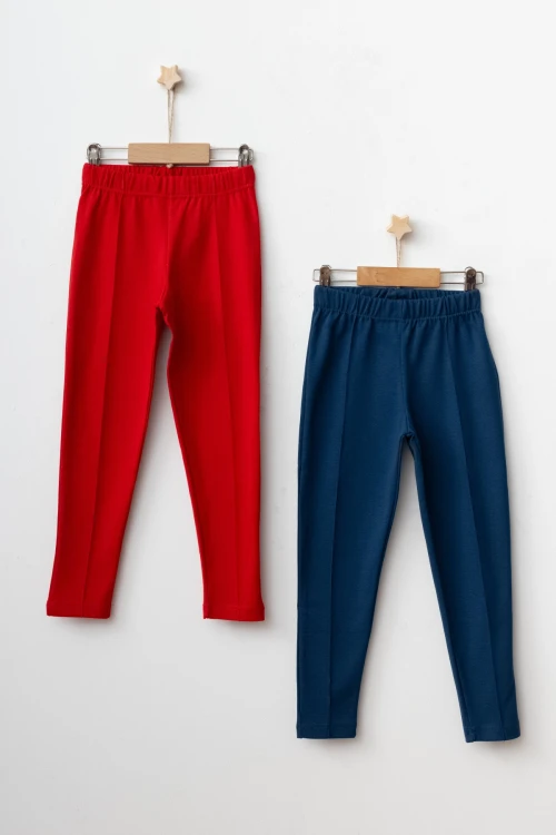 Nervurlu Ribana 2li Tayt 54880