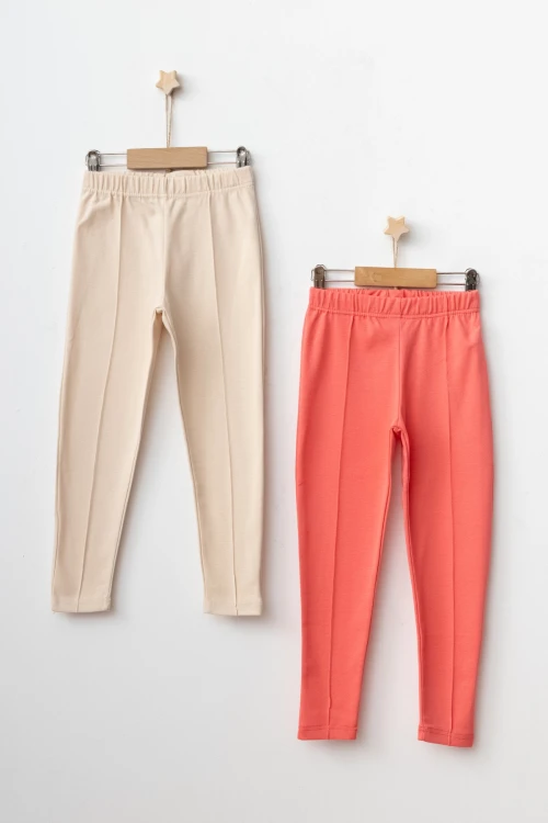 Nervurlu Ribana 2li Tayt 54880