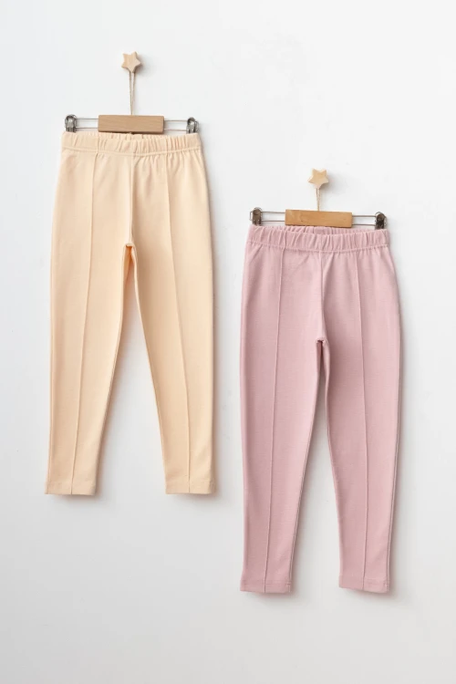 Nervurlu Ribana 2li Tayt 54880