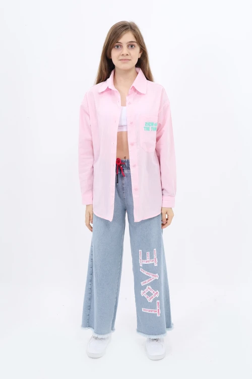 No Back Baskılı Gömlek 222