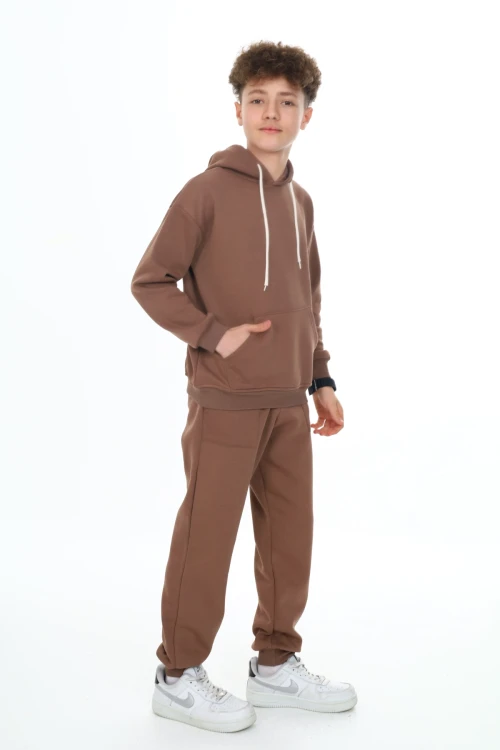 Önü Cepli Kapşonlu Erkek Takım 7136