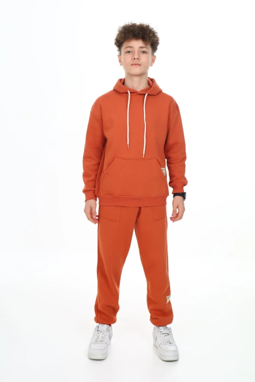 Önü Cepli Kapşonlu Erkek Takım 7136