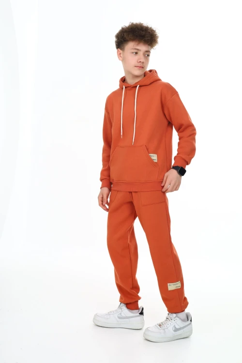 Önü Cepli Kapşonlu Erkek Takım 7136