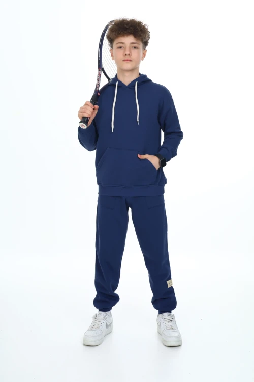 Önü Cepli Kapşonlu Erkek Takım 7136