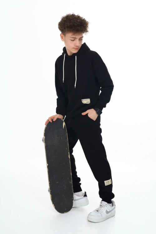 Önü Cepli Kapşonlu Erkek Takım 7136