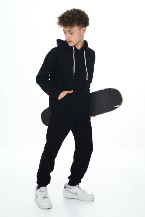 Önü Cepli Kapşonlu Erkek Takım 7136