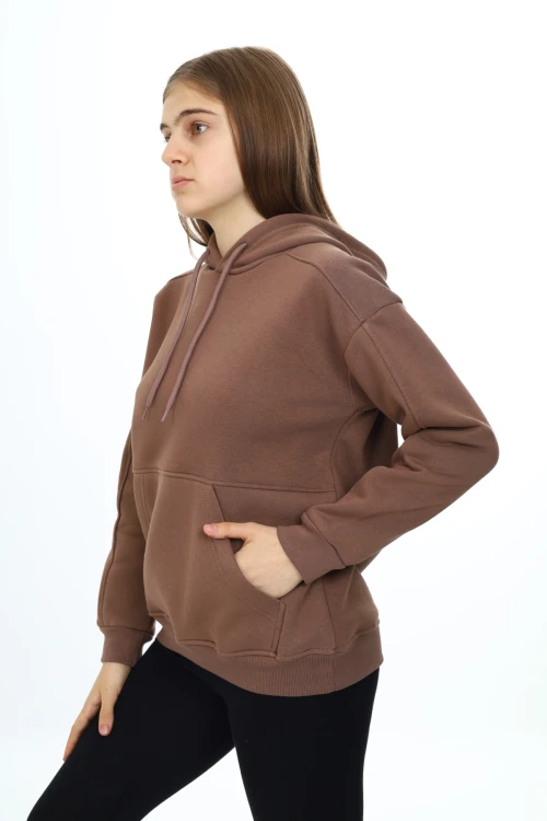 Önü Cepli Kapşonlu Kız Takım 7141