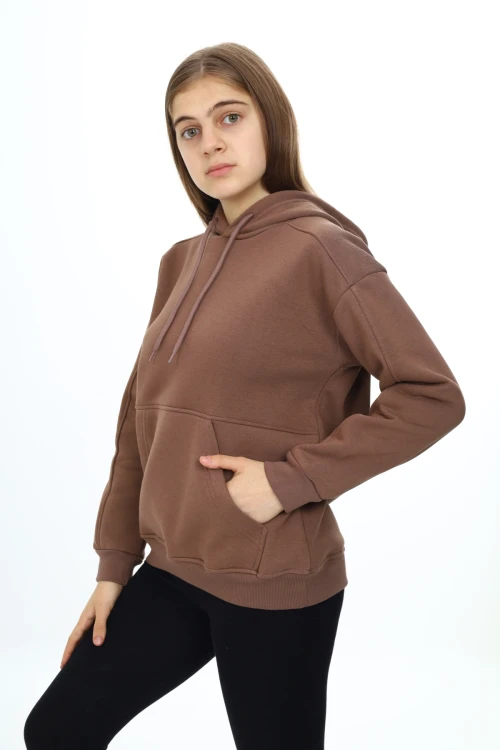 Önü Cepli Kapşonlu Kız Takım 7141