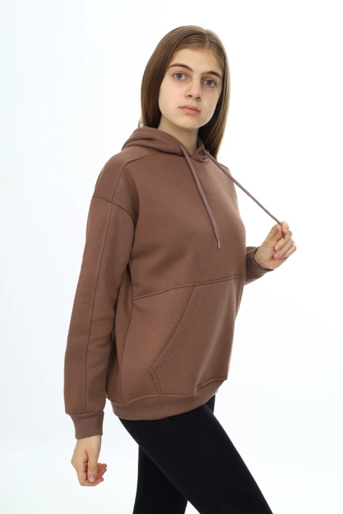 Önü Cepli Kapşonlu Kız Takım 7141