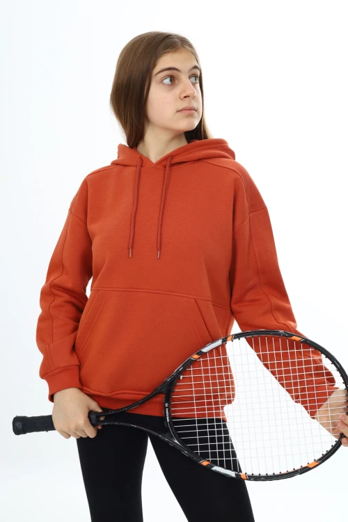 Önü Cepli Kapşonlu Kız Takım 7141