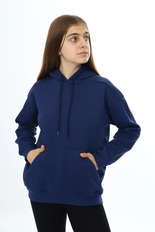 Önü Cepli Kapşonlu Kız Takım 7141