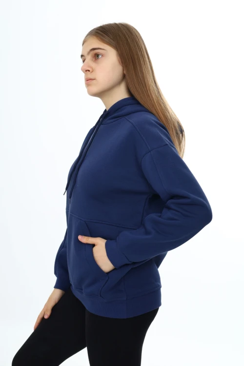 Önü Cepli Kapşonlu Kız Takım 7141