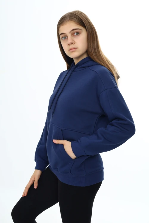 Önü Cepli Kapşonlu Kız Takım 7141