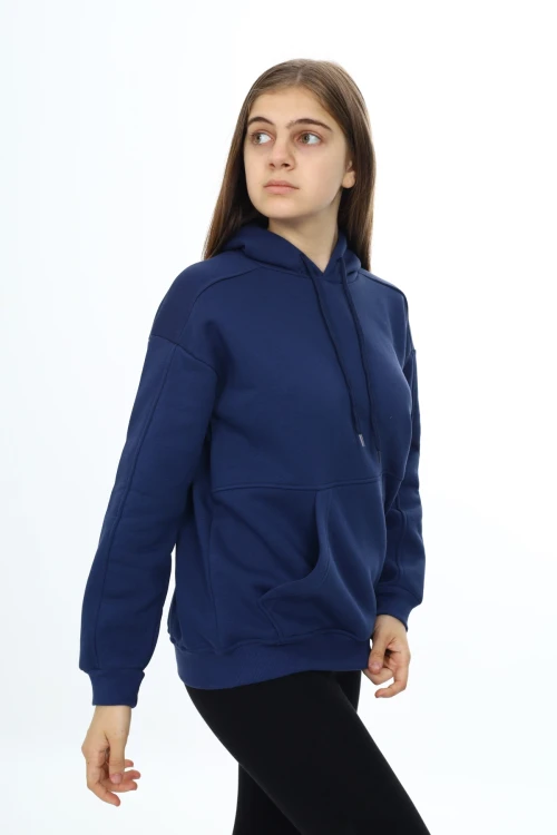 Önü Cepli Kapşonlu Kız Takım 7141