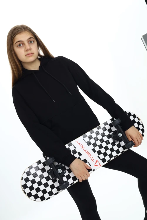 Önü Cepli Kapşonlu Kız Takım 7141