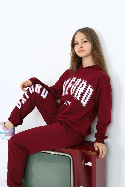 Oxford Baskılı Kız Takım 7146