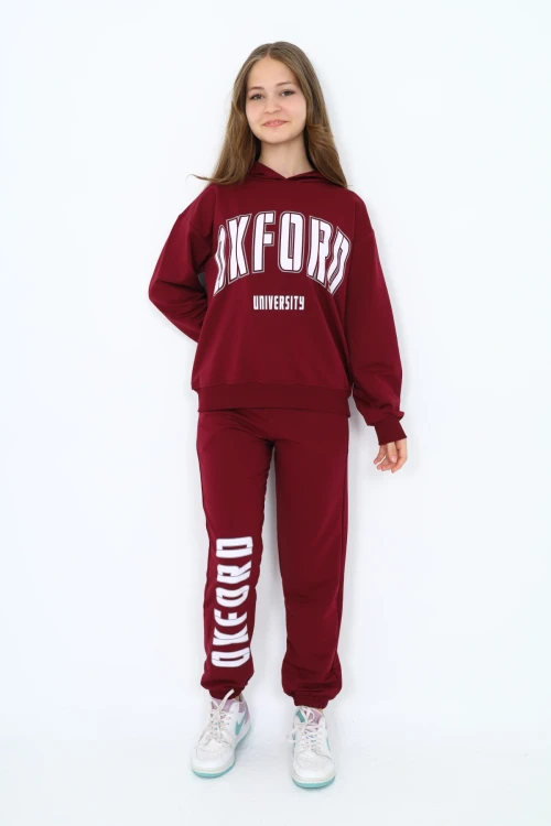Oxford Baskılı Kız Takım 7146