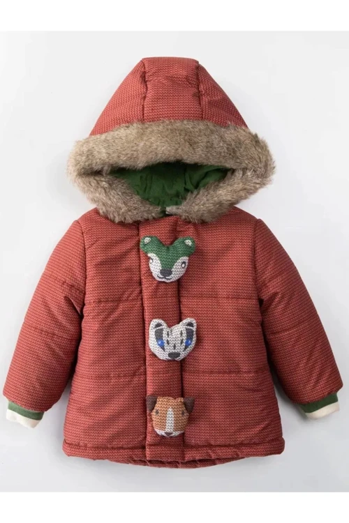 Oyuncak İşlemeli Erkek Bebek Mont 51301