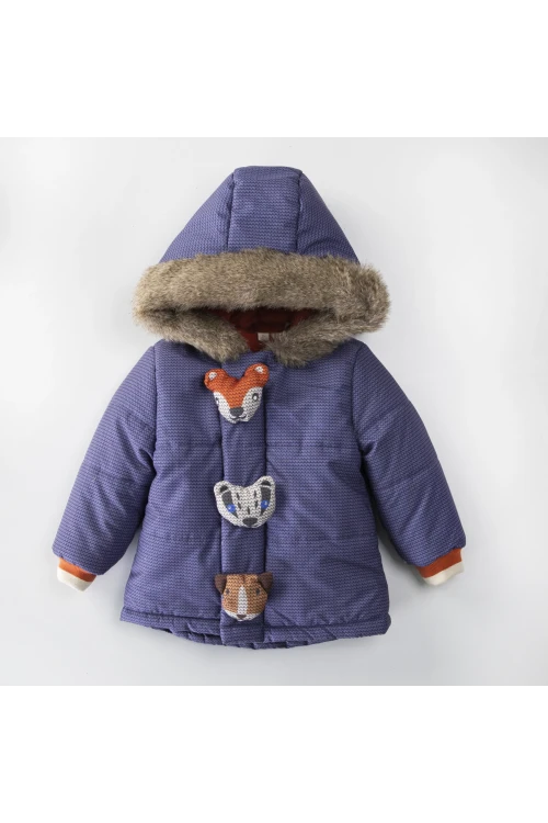 Oyuncak İşlemeli Erkek Bebek Mont 51301