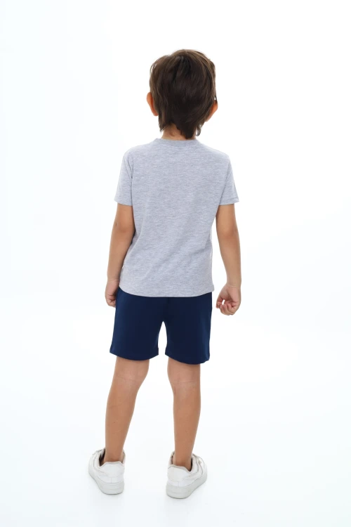 Palmiyeli Dino Baskılı Şortlu Takım 73305