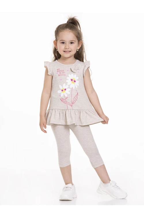 Papatya Baskılı Fırfırlı Takım 63106