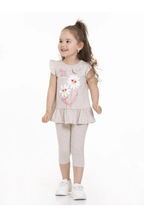 Papatya Baskılı Fırfırlı Takım 63106