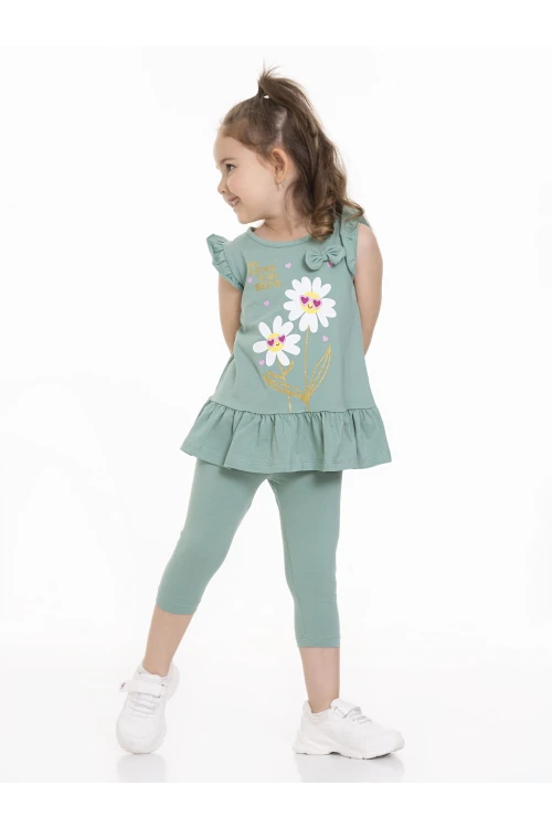 Papatya Baskılı Fırfırlı Takım 63106