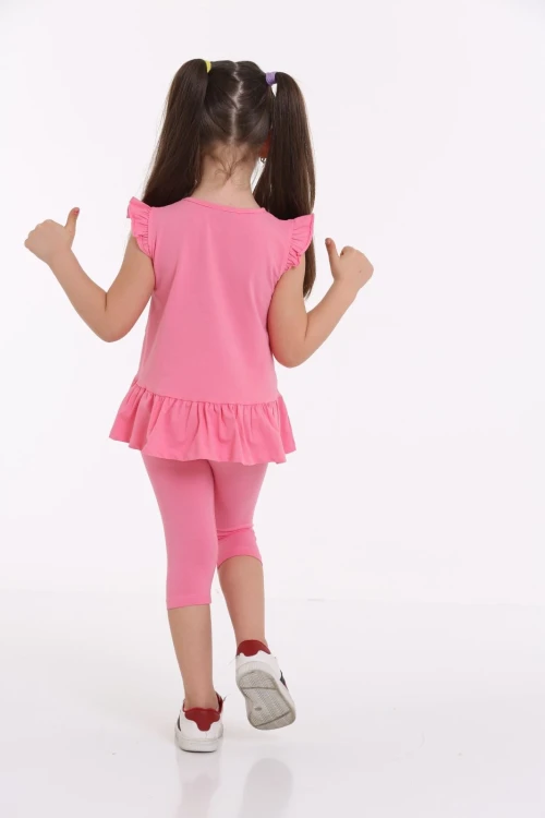 Papatya Baskılı Fırfırlı Takım 63106