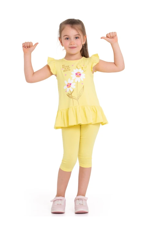 Papatya Baskılı Fırfırlı Takım 63106