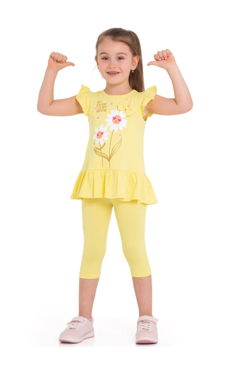 Papatya Baskılı Fırfırlı Takım 63106