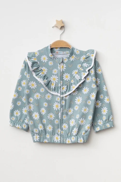 Papatya Baskılı Hırka 54366