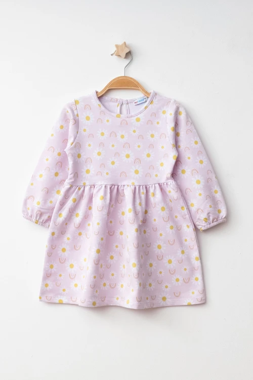 Papatya Desenli Elbise 73516