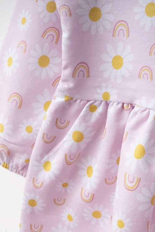 Papatya Desenli Elbise 73516