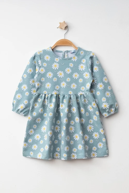 Papatya Desenli Elbise 73516