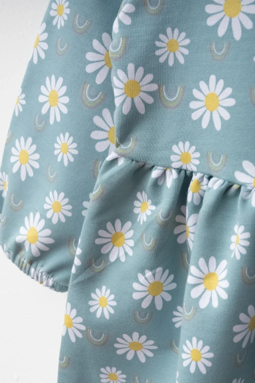 Papatya Desenli Elbise 73516