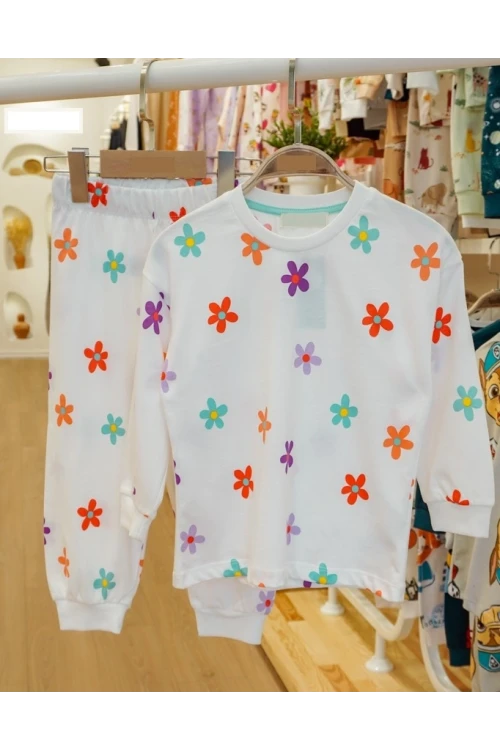Papatya Desenli Pijama Takım 31205