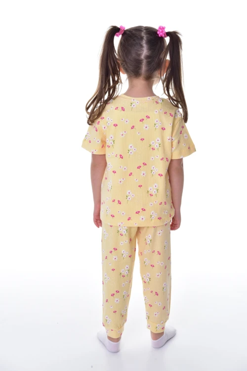 Papatya Desenli Pijama Takımı 21228