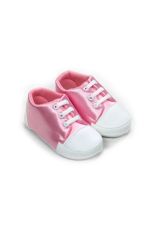 Parlak Bağcıklı Bebek Ayakkabısı 1077