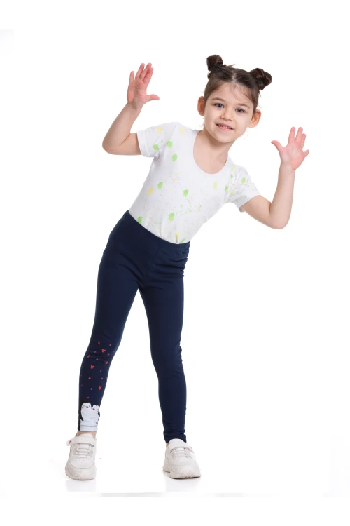 Penguen Baskılı 2li Tayt 54874