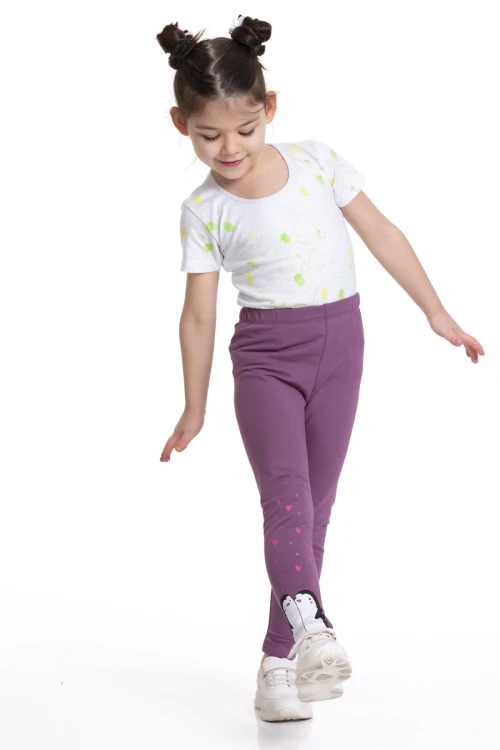 Penguen Baskılı 2li Tayt 54874