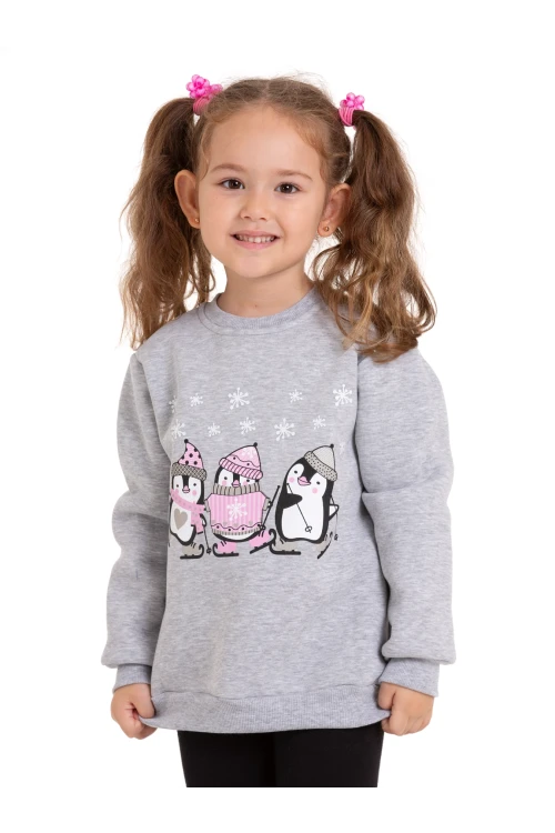 Penguen Baskılı Sweat 54359