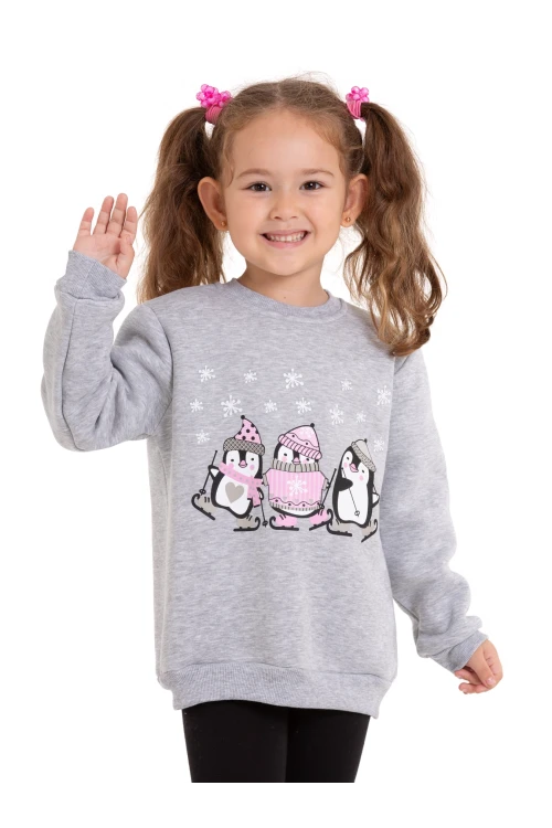 Penguen Baskılı Sweat 54359