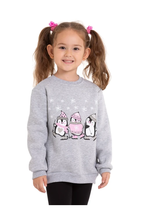 Penguen Baskılı Sweat 54359